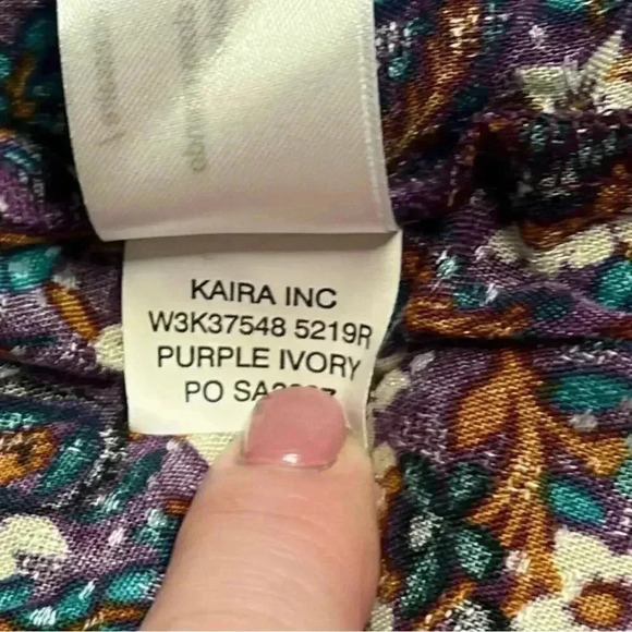 Band of the Free Coraline Purple Floral Crossover Mini Dress. Size Medium. NWT! - Picture 12 of 13